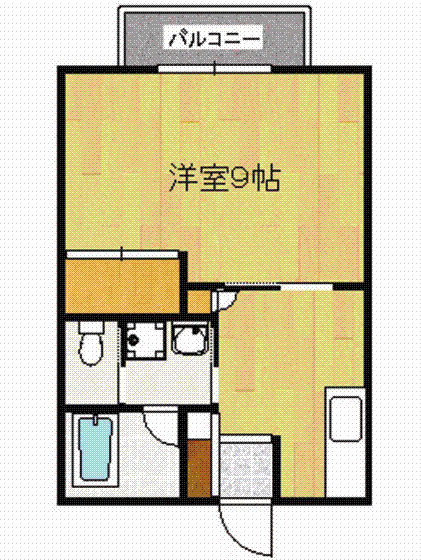 ペアハイツ平原　（１Ｋ）　 