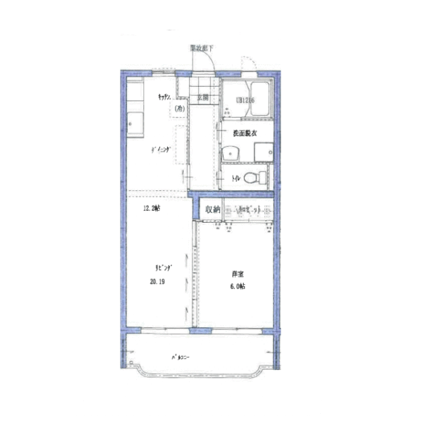 ガーデンランプM　１ＬＤＫ 