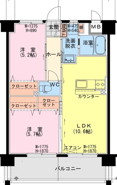 （仮称）延岡・北小路YMマンション（２ＬＤＫ） 